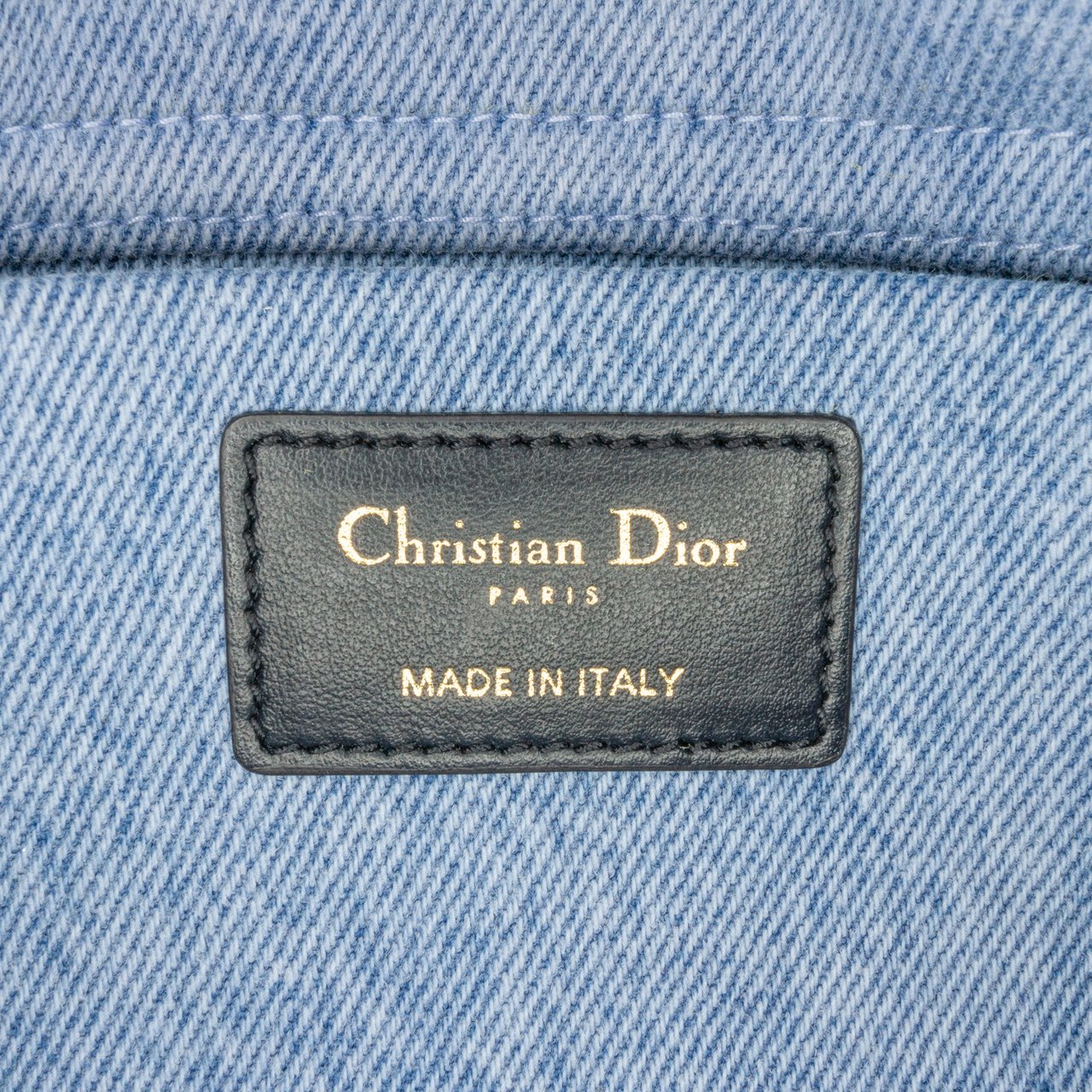 Dior Small Denim Macrocannage Lady D Joy Blauw