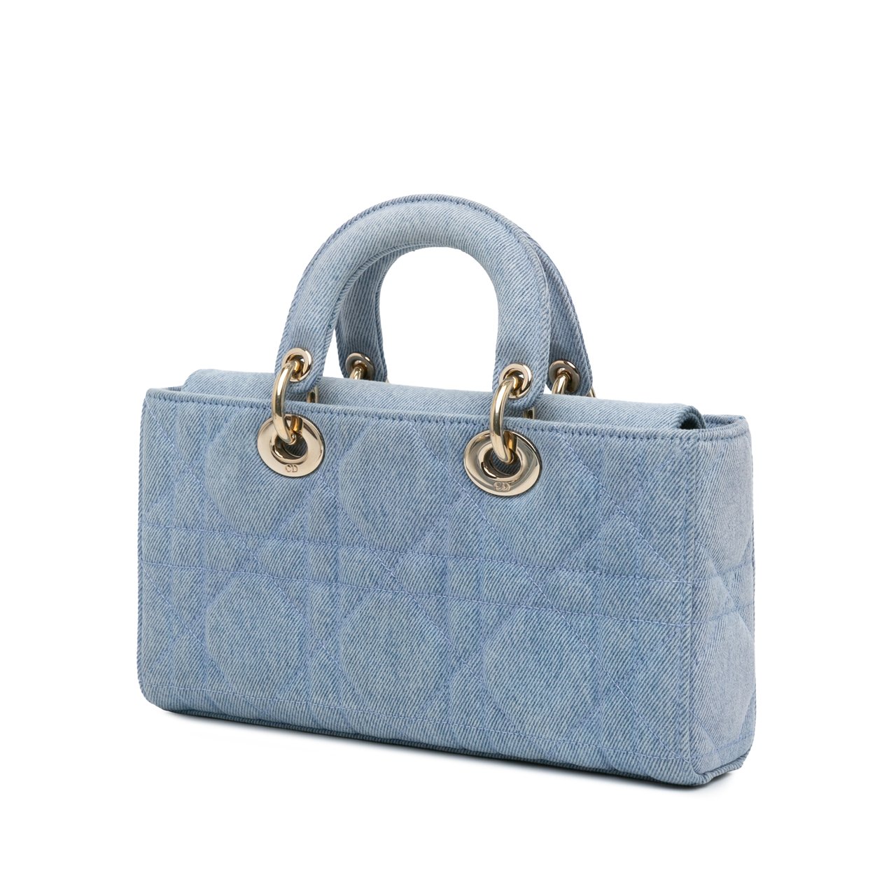 Dior Small Denim Macrocannage Lady D Joy Blauw