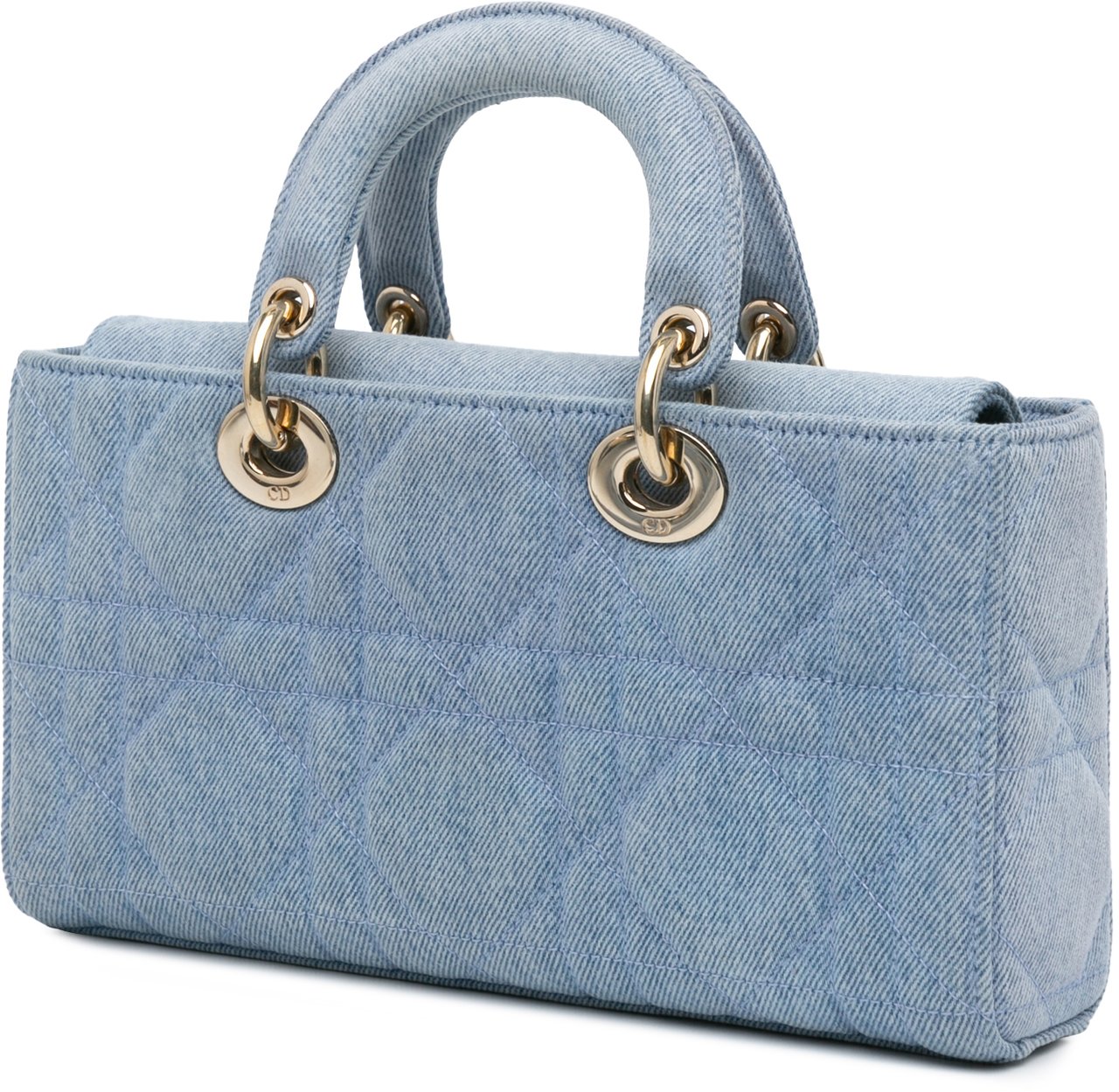 Dior Medium Denim Macrocannage Lady D Joy Blauw