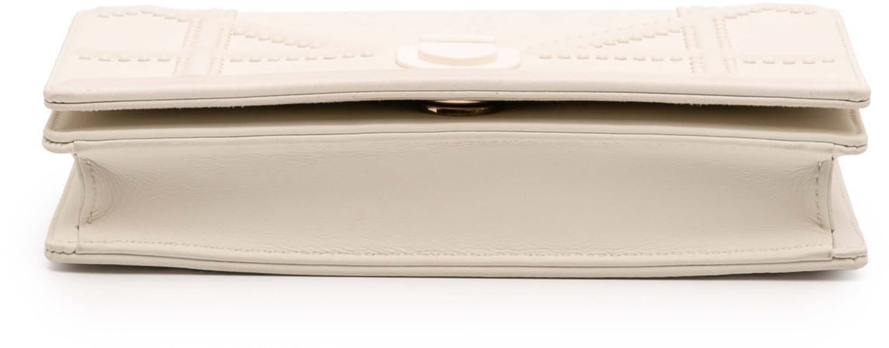 Dior Small Ultra Matte Studded Calfskin Diorama Wallet on Chain Wit