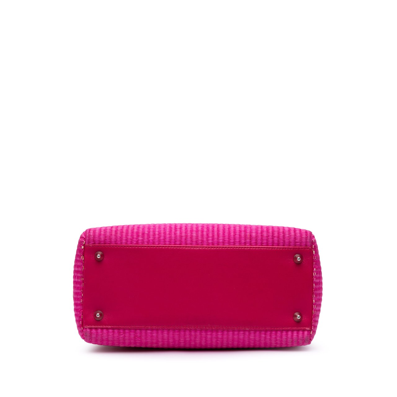 Dior Medium Raffia Lady Dior Bruin