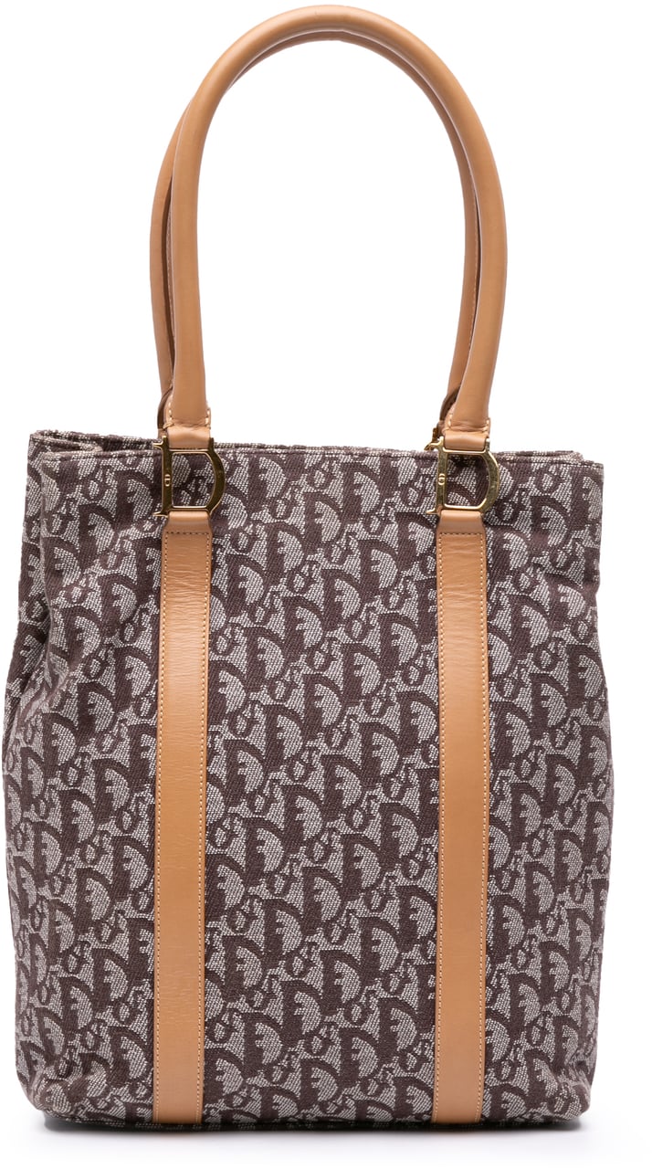 Dior Diorissimo Trotter Canvas Tote Bruin