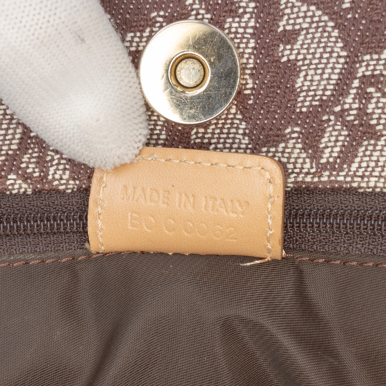 Dior Diorissimo Trotter Canvas Tote Bruin