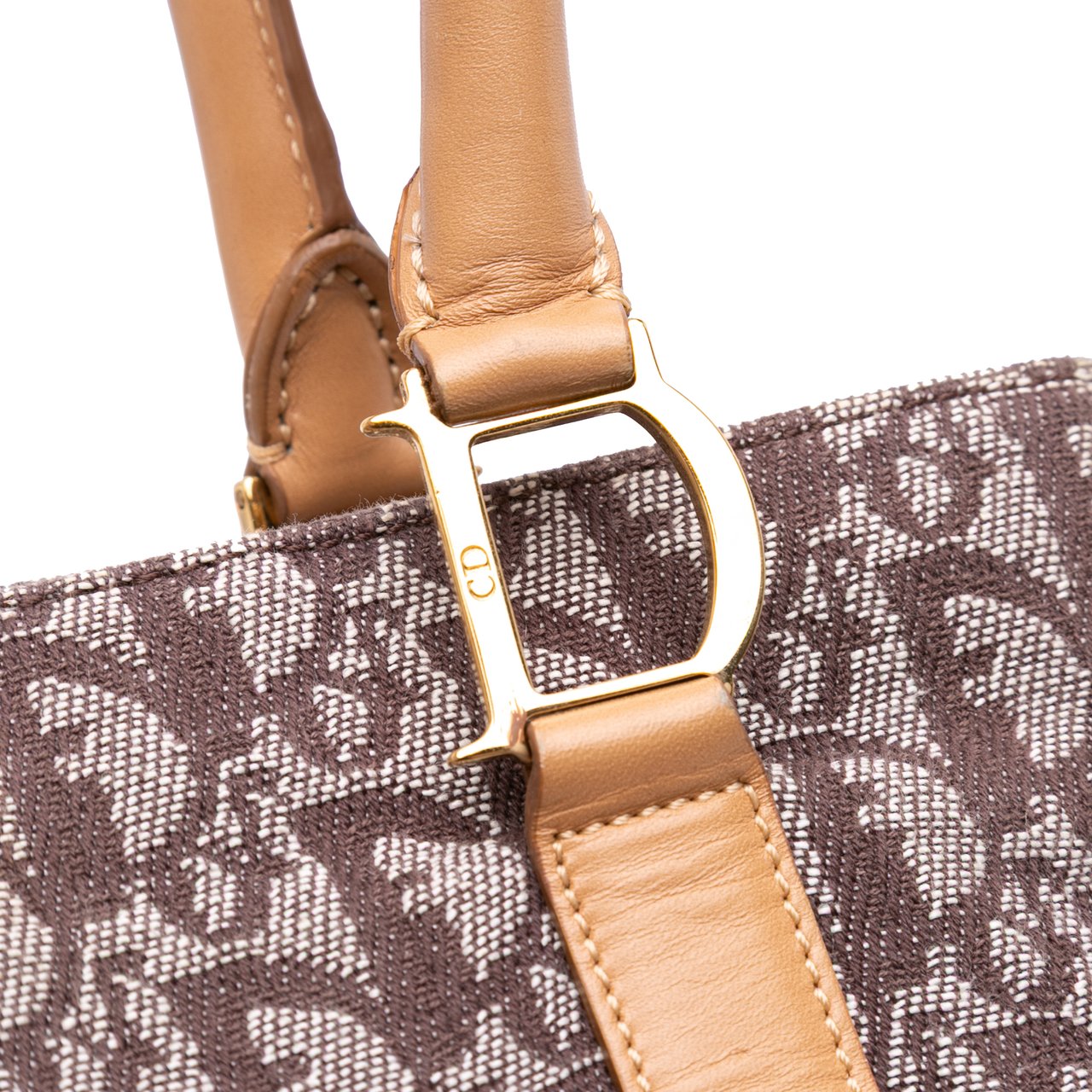 Dior Diorissimo Trotter Canvas Tote Bruin