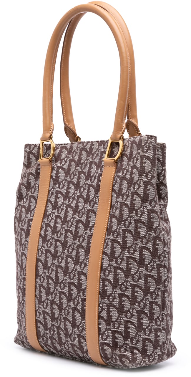 Dior Diorissimo Trotter Canvas Tote Bruin