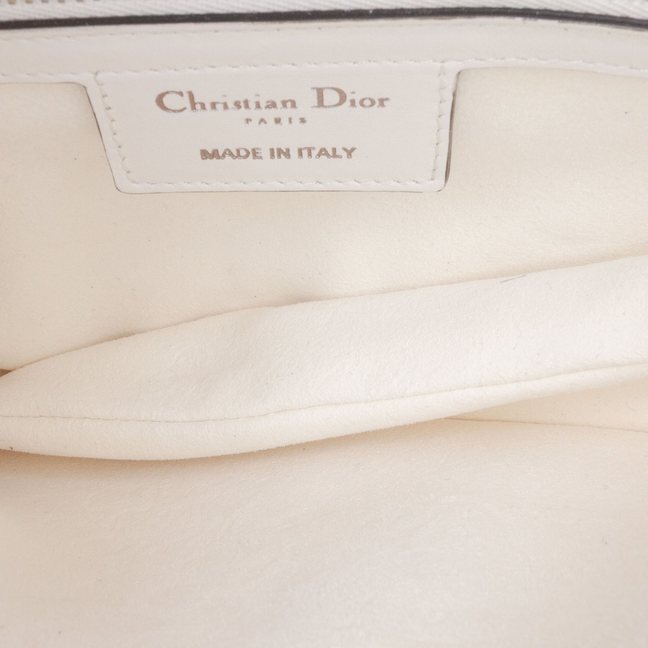 Dior Smooth Calfskin Saddle Bag Wit