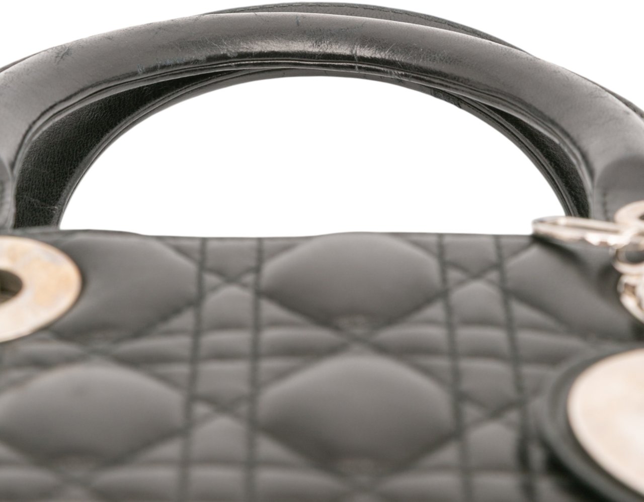 Dior Large Lambskin Cannage Lady Dior Zwart
