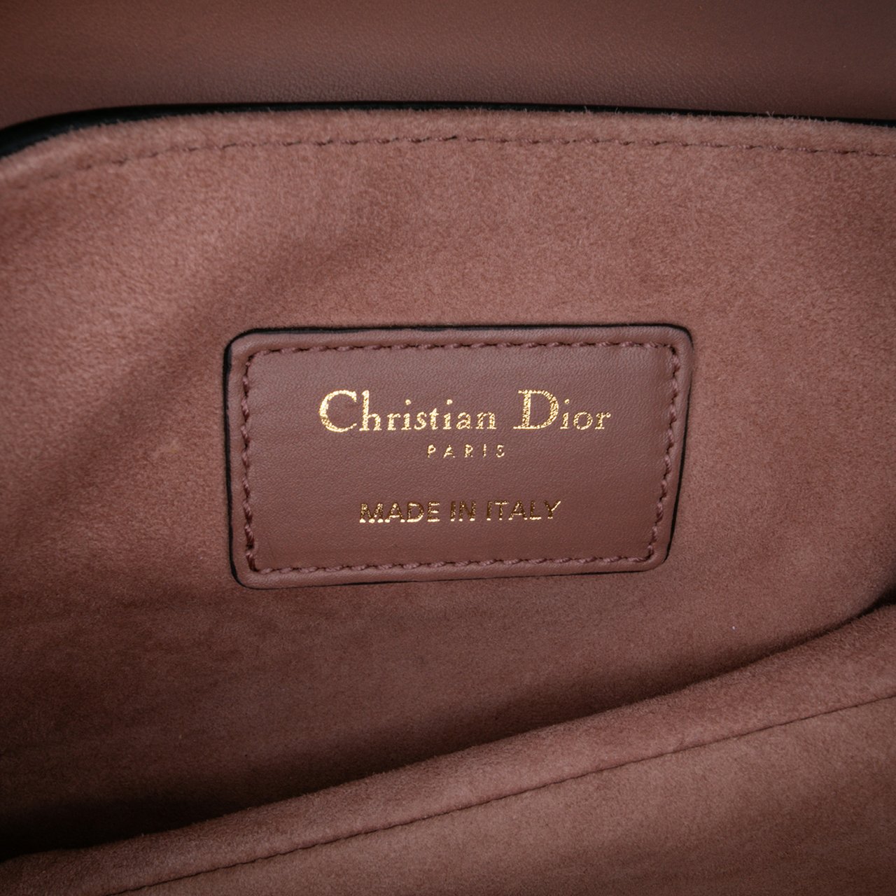 Dior Mini Leather Saddle Bag Roze