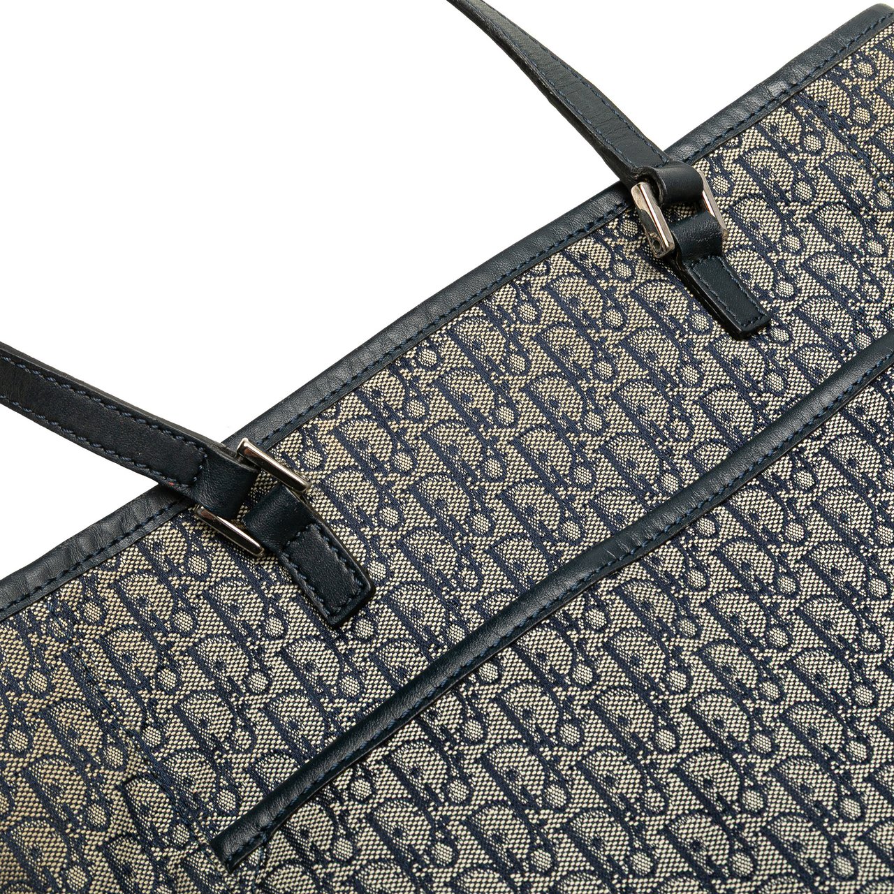 Dior Diorissimo Trotter Canvas Tote Blauw