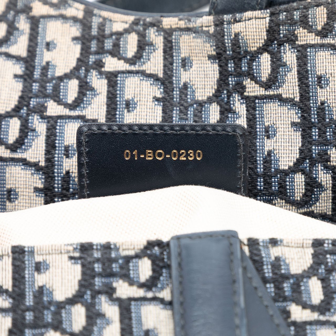 Dior Oblique Canvas Saddle Bag Blauw