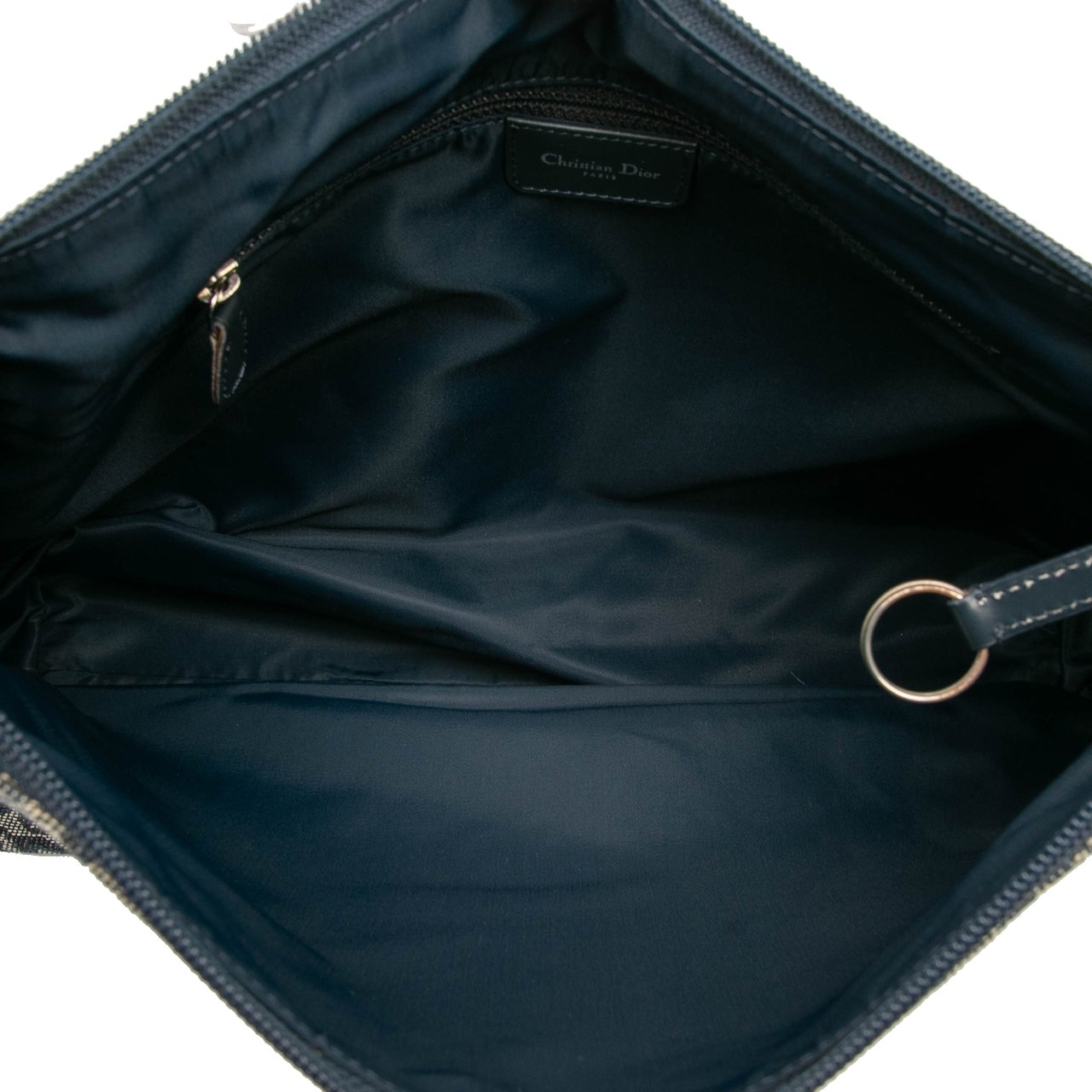 Dior Diorissimo Trotter Canvas Crossbody Blauw