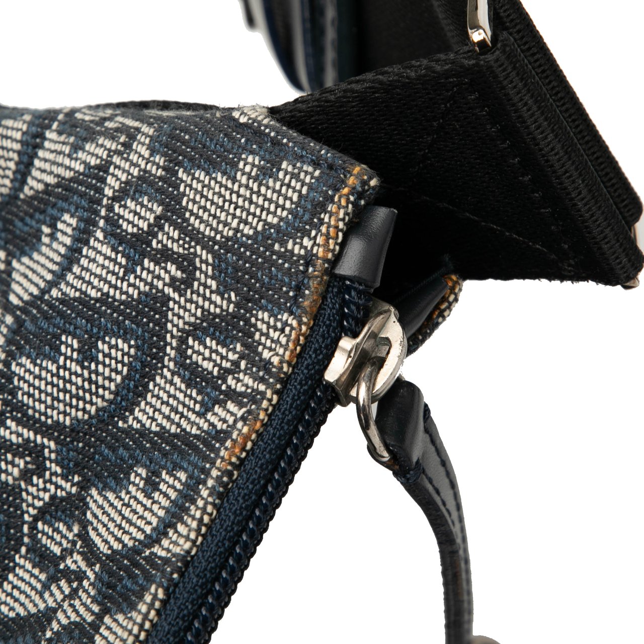 Dior Diorissimo Trotter Canvas Crossbody Blauw