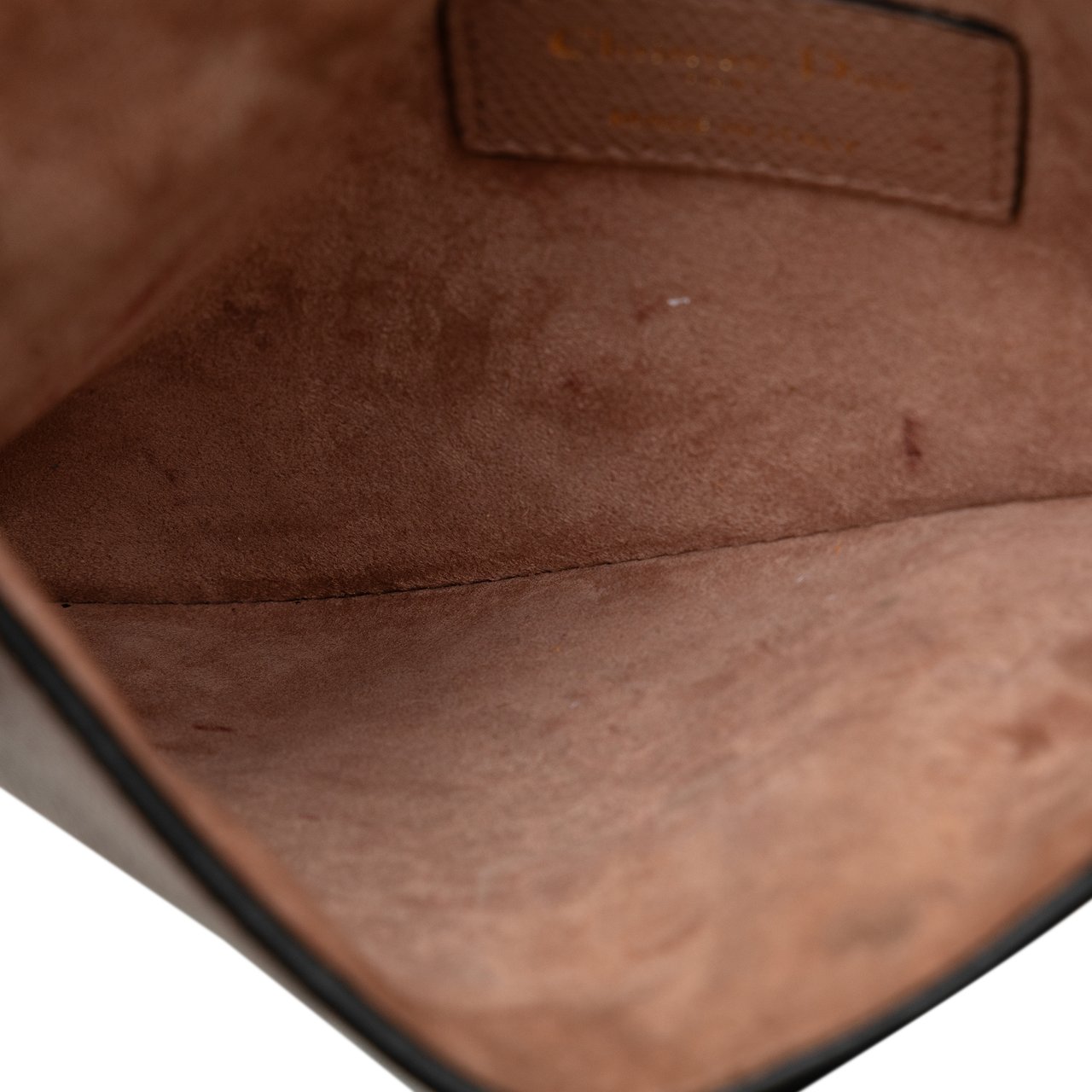 Dior Leather Saddle Belt Bag Bruin