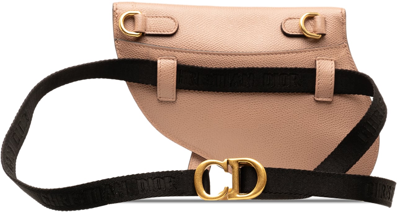 Dior Leather Saddle Belt Bag Bruin