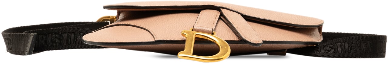 Dior Leather Saddle Belt Bag Bruin