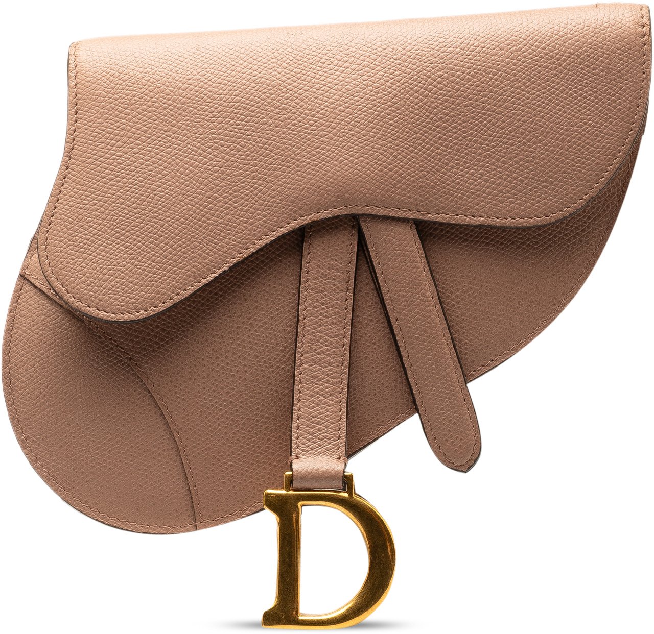 Dior Leather Saddle Belt Bag Bruin