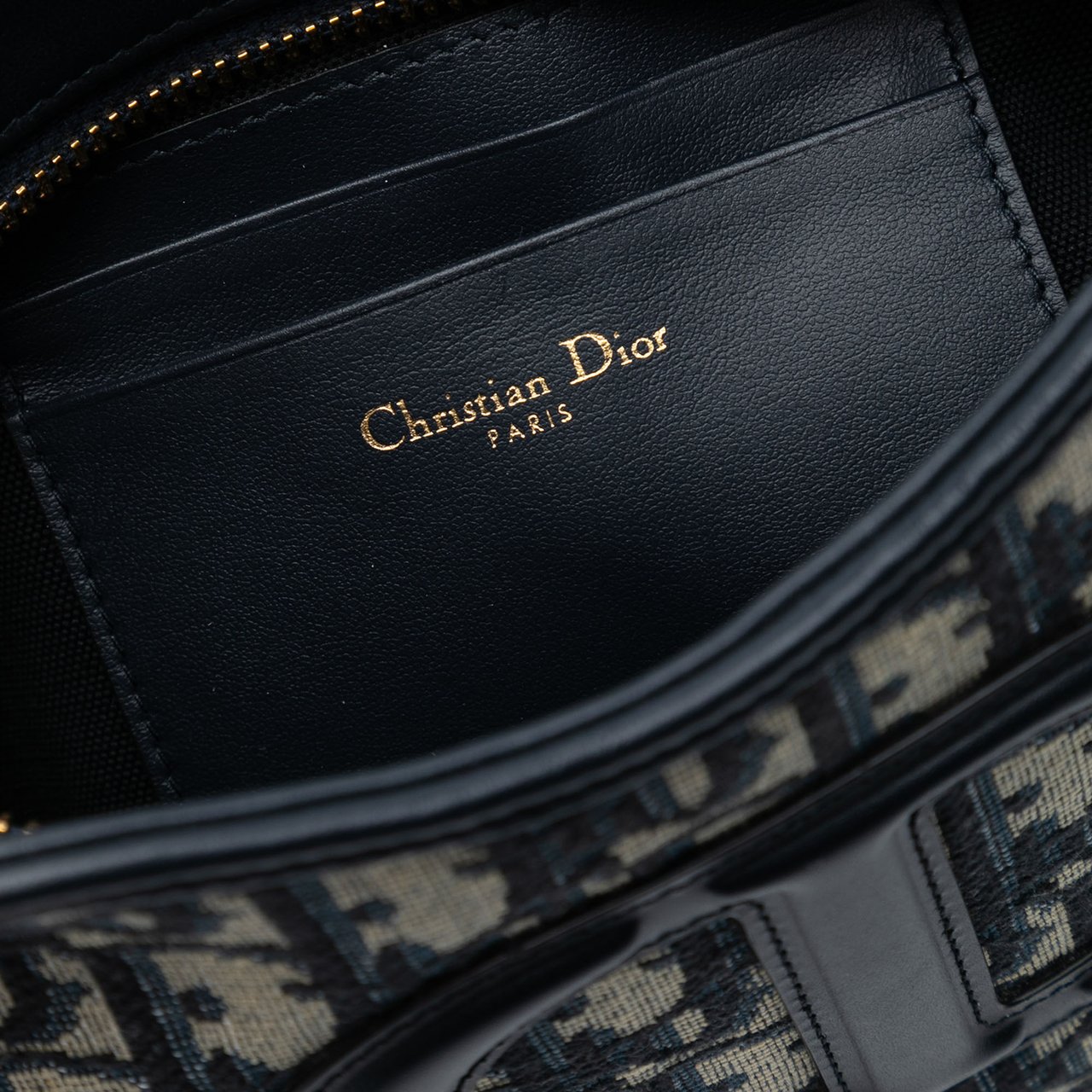 Dior Mini Oblique Canvas CD Signature Hobo Blauw