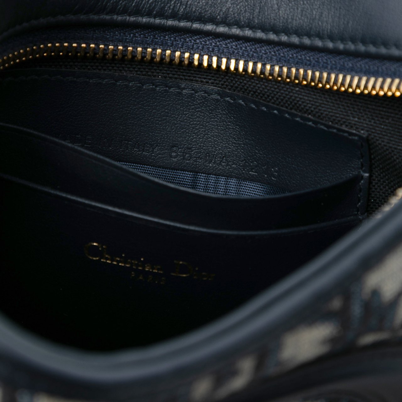 Dior Mini Oblique Canvas CD Signature Hobo Blauw