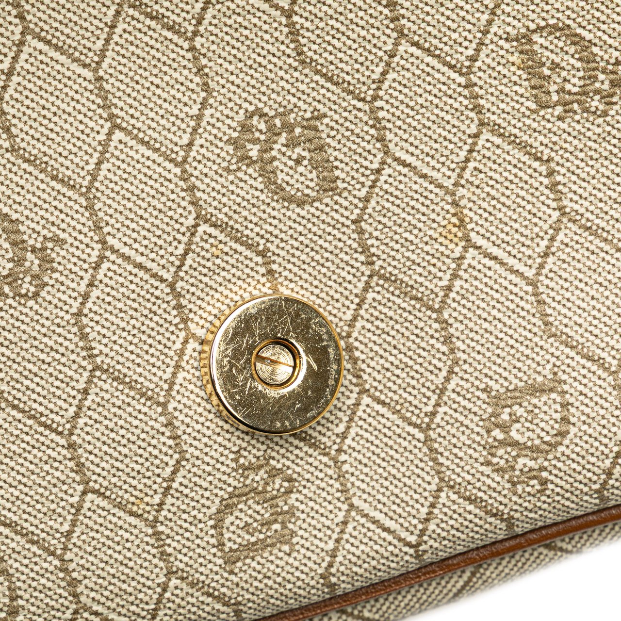 Dior Honeycomb Coated Canvas Crossbody Bruin
