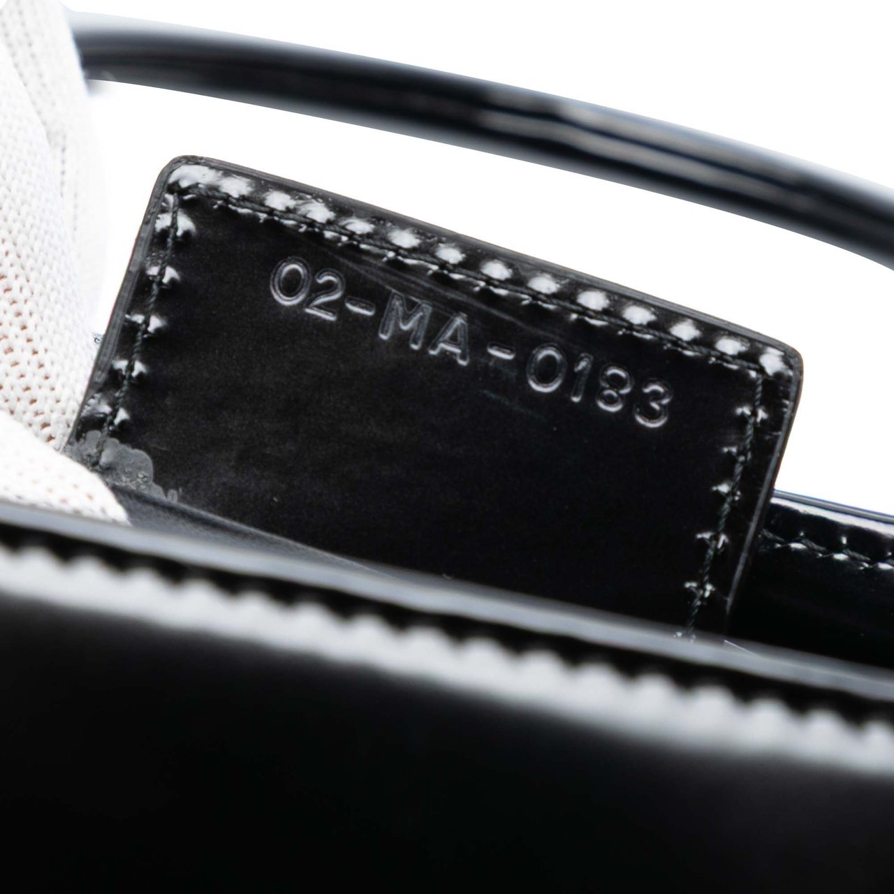 Dior Medium Patent Lady Dior Zwart