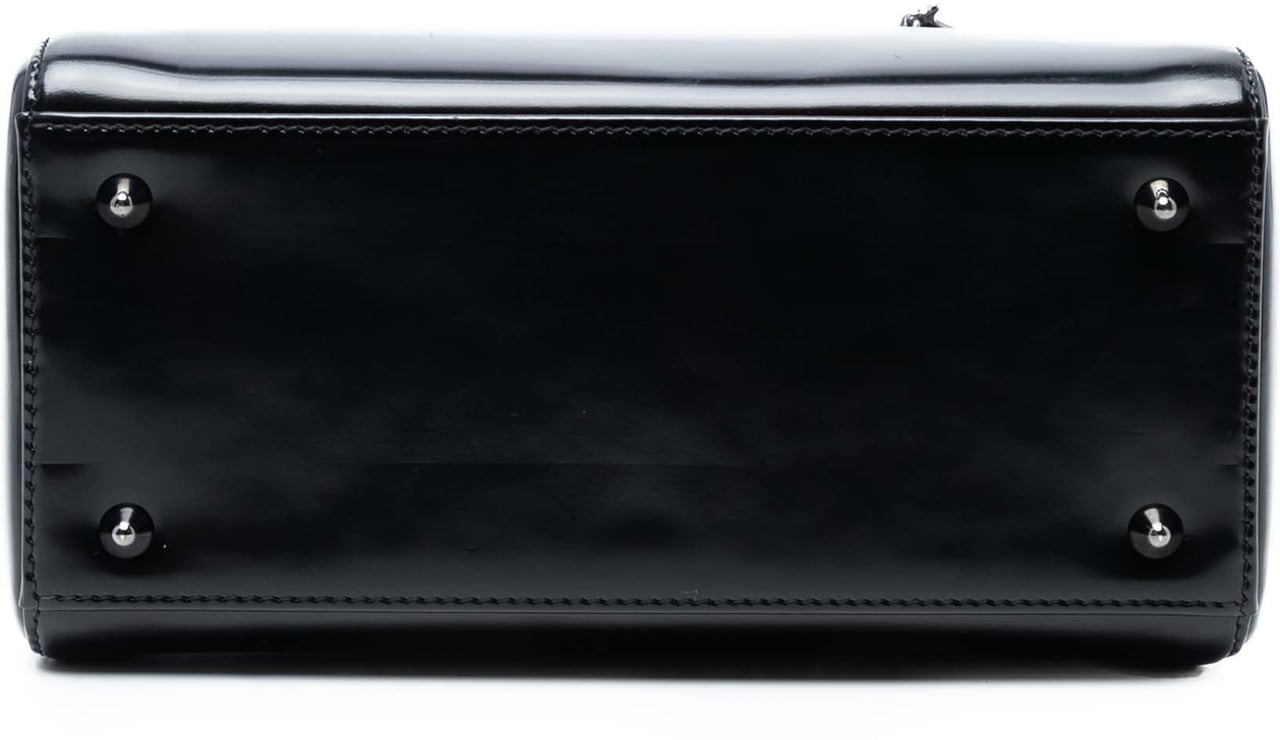 Dior Medium Patent Lady Dior Zwart