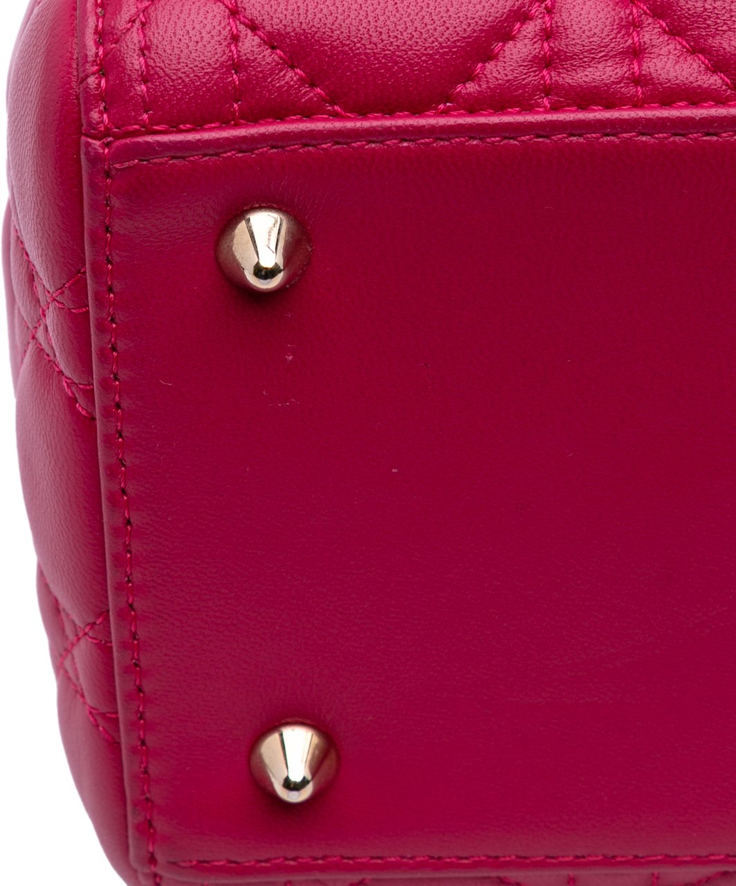 Dior Medium Lambskin Cannage Lady Dior Roze