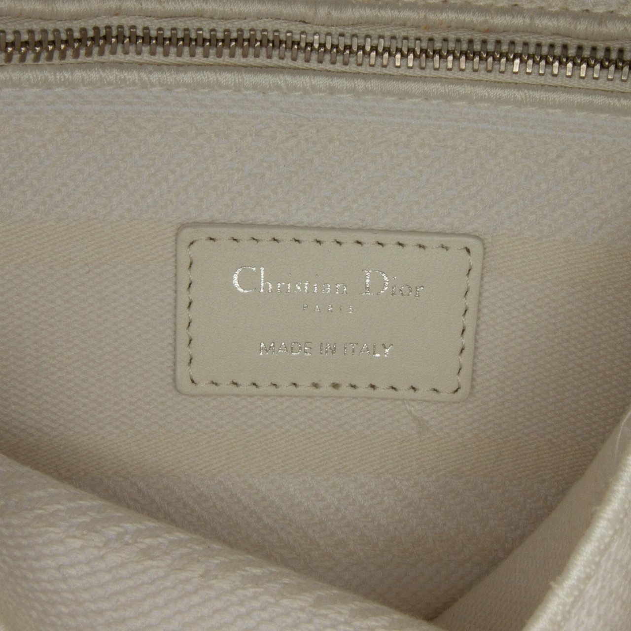 Dior Medium Canvas Cannage Lady D Lite Wit