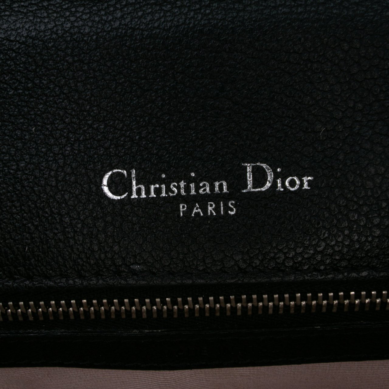 Dior Medium Grained Calfskin Diorama Flap Zwart