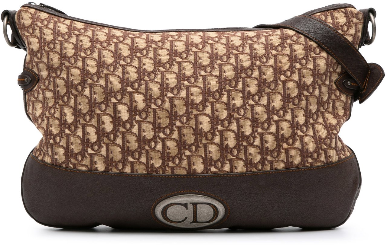Dior Oblique Canvas Crossbody Bruin