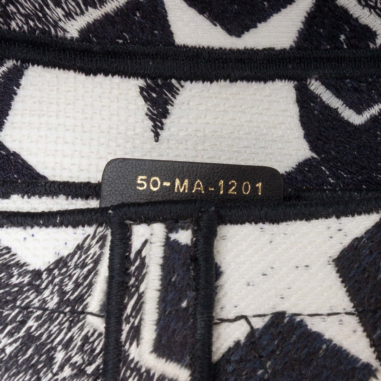 Dior Embroidered Canvas Stars Saddle Bag Wit