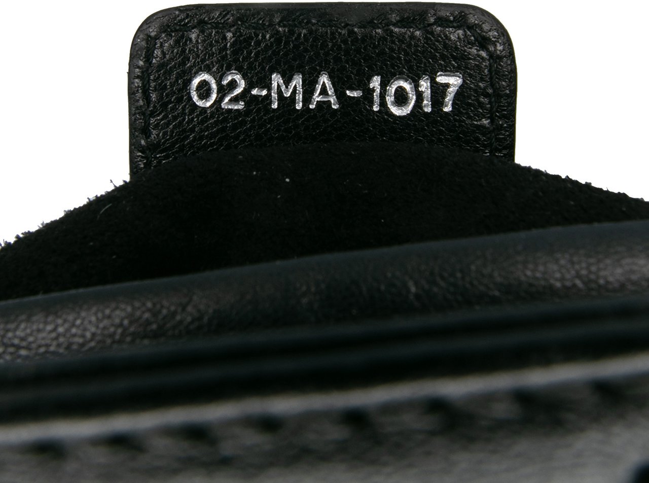 Dior Medium Calfskin Cannage Studded Lady Dior Zwart