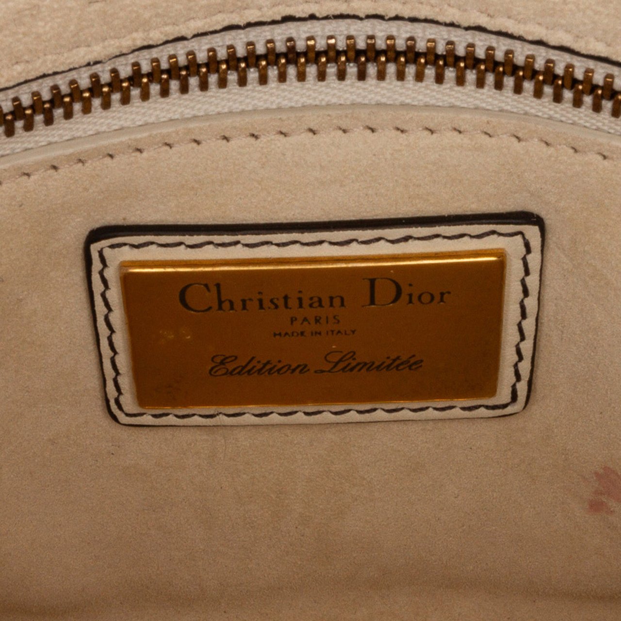 Dior DiorAmour Niki De Saint Phalle Mini Calfskin Sequins Lady Dior Wit