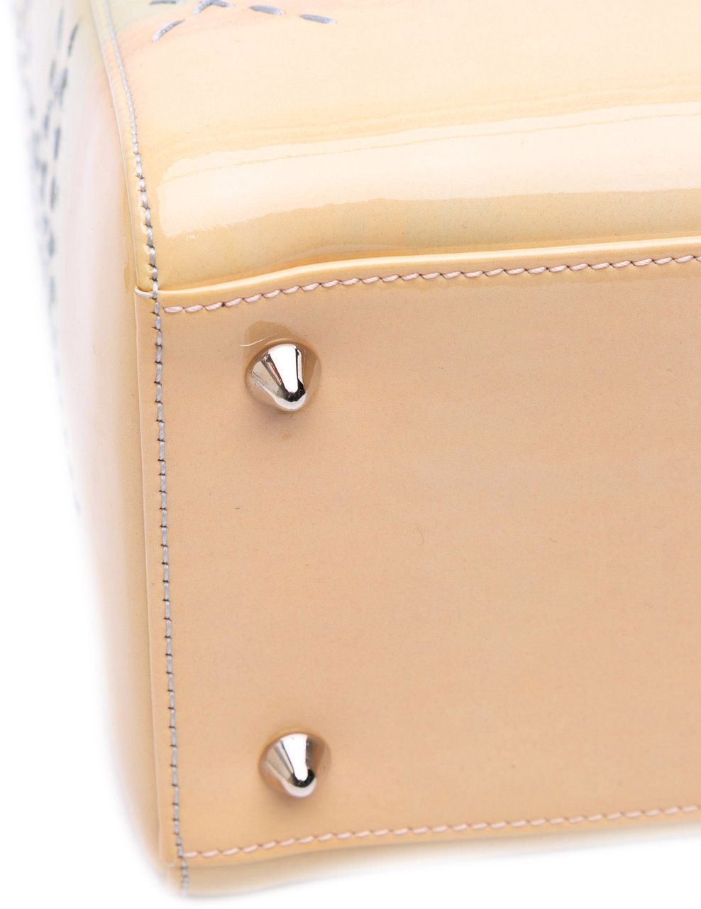 Dior Medium Ombre Patent Cannage Lady Dior Groen