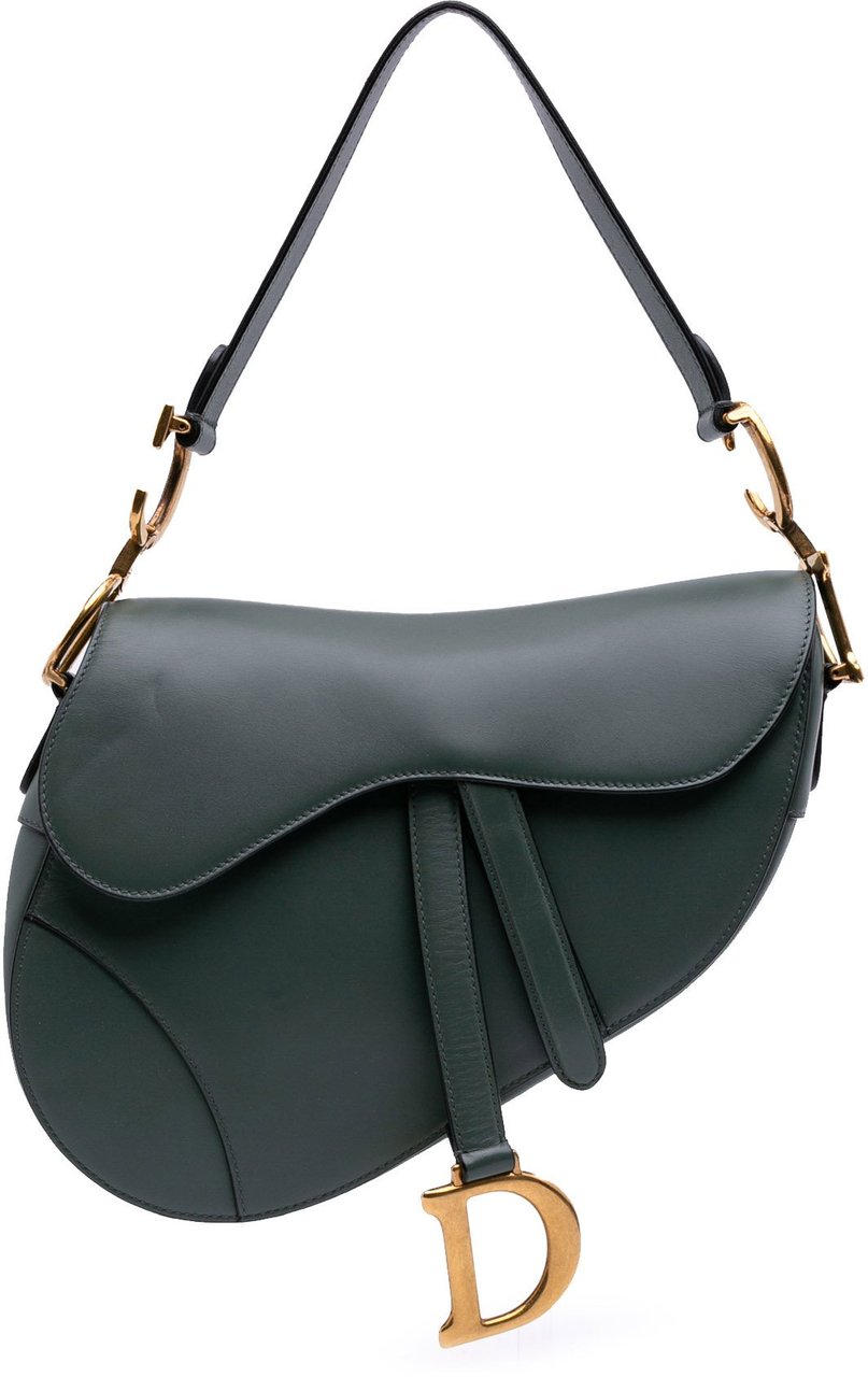 Dior Calfskin Saddle Bag Groen