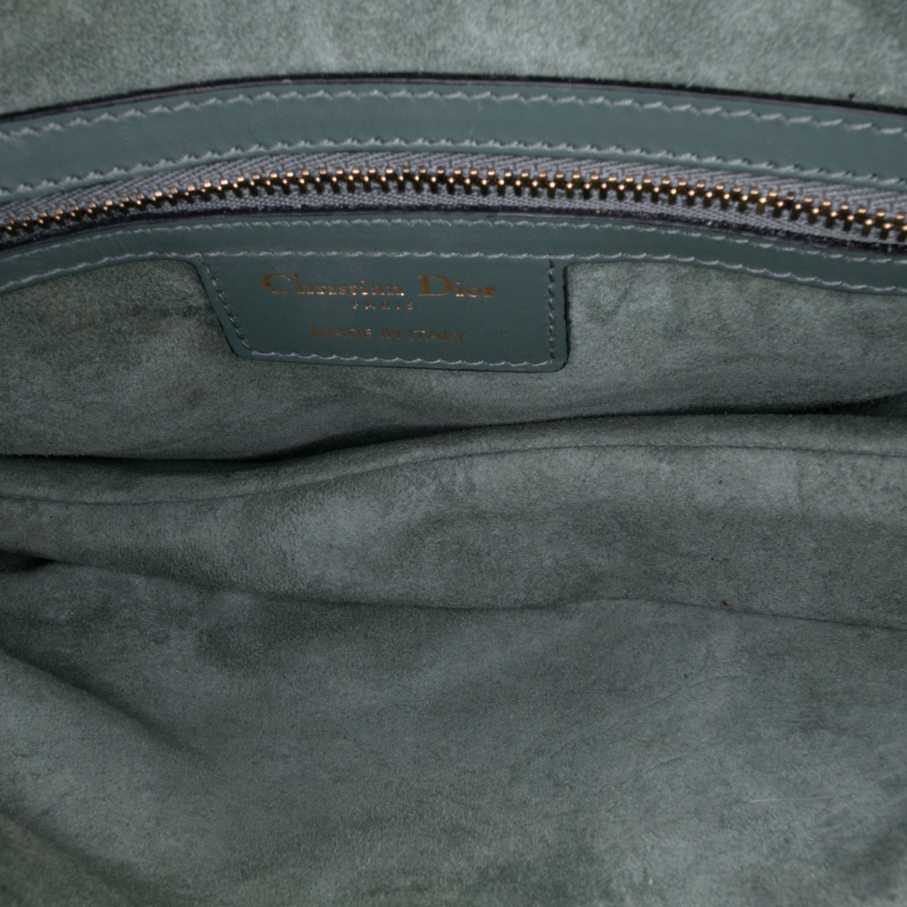 Dior Calfskin Saddle Bag Groen