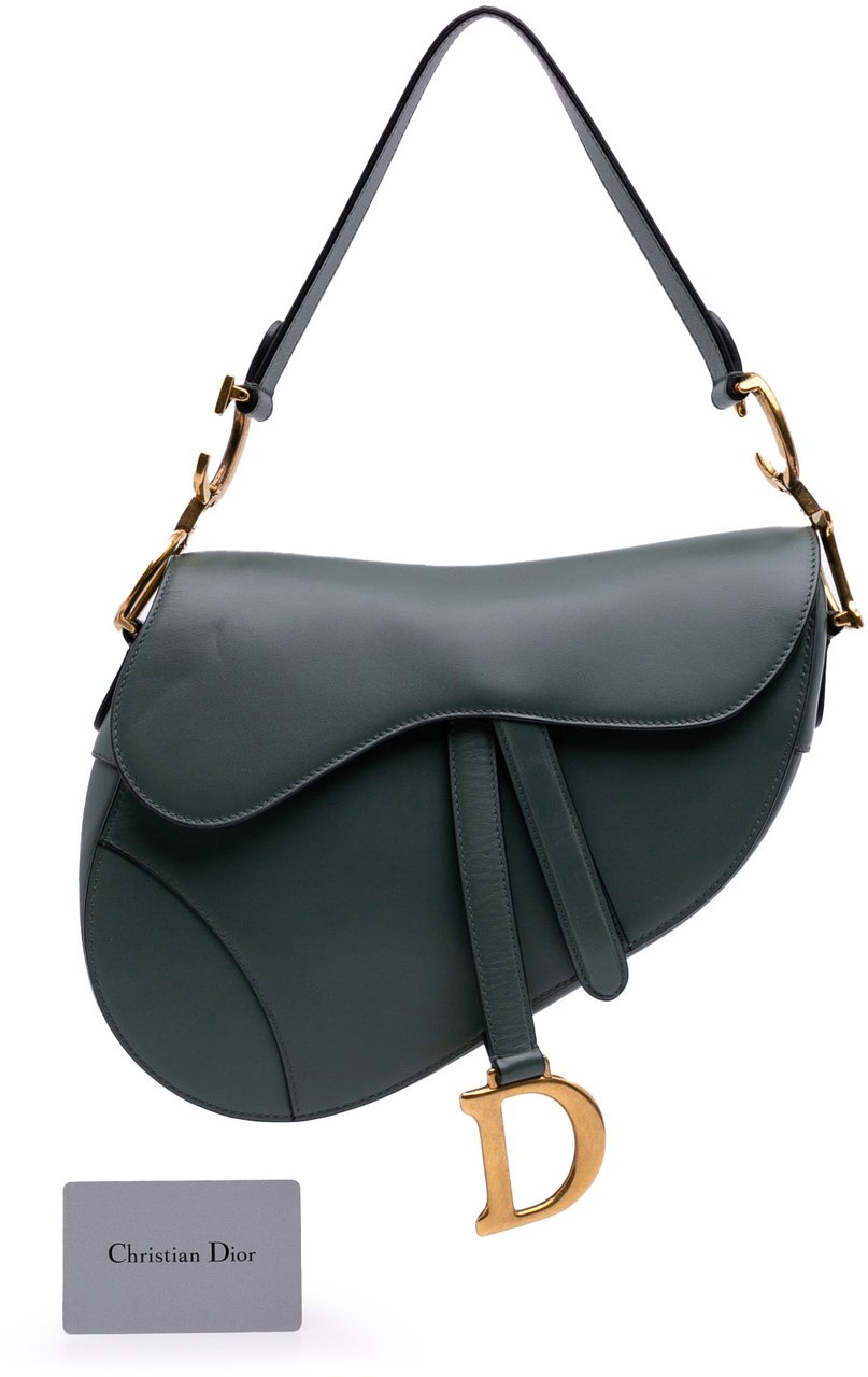 Dior Calfskin Saddle Bag Groen