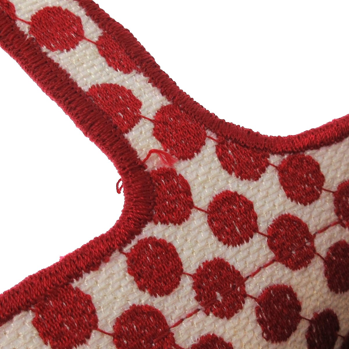 Dior DiorAmour Mini Embroidered Canvas Dots Book Tote Rood