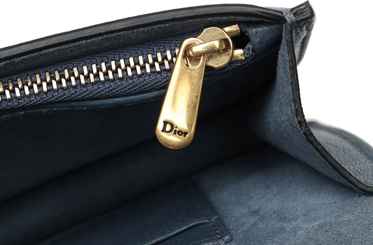 Dior Leather Saddle Belt Bag Blauw