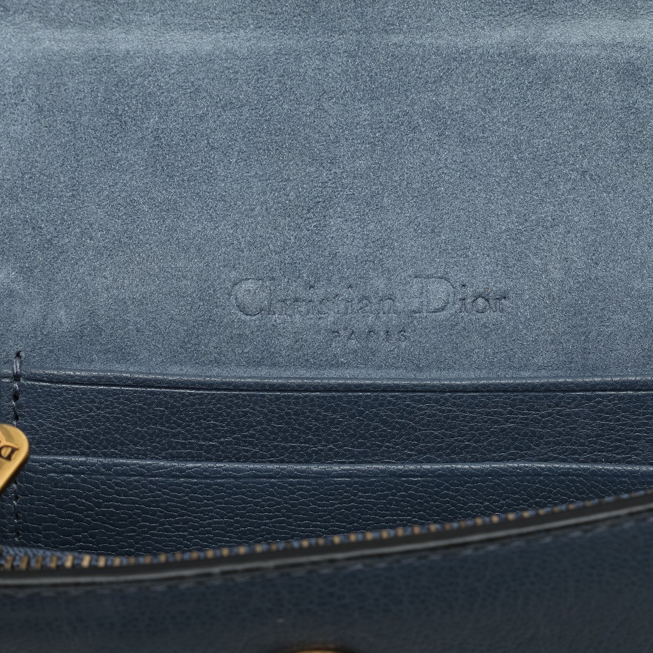 Dior Leather Saddle Belt Bag Blauw