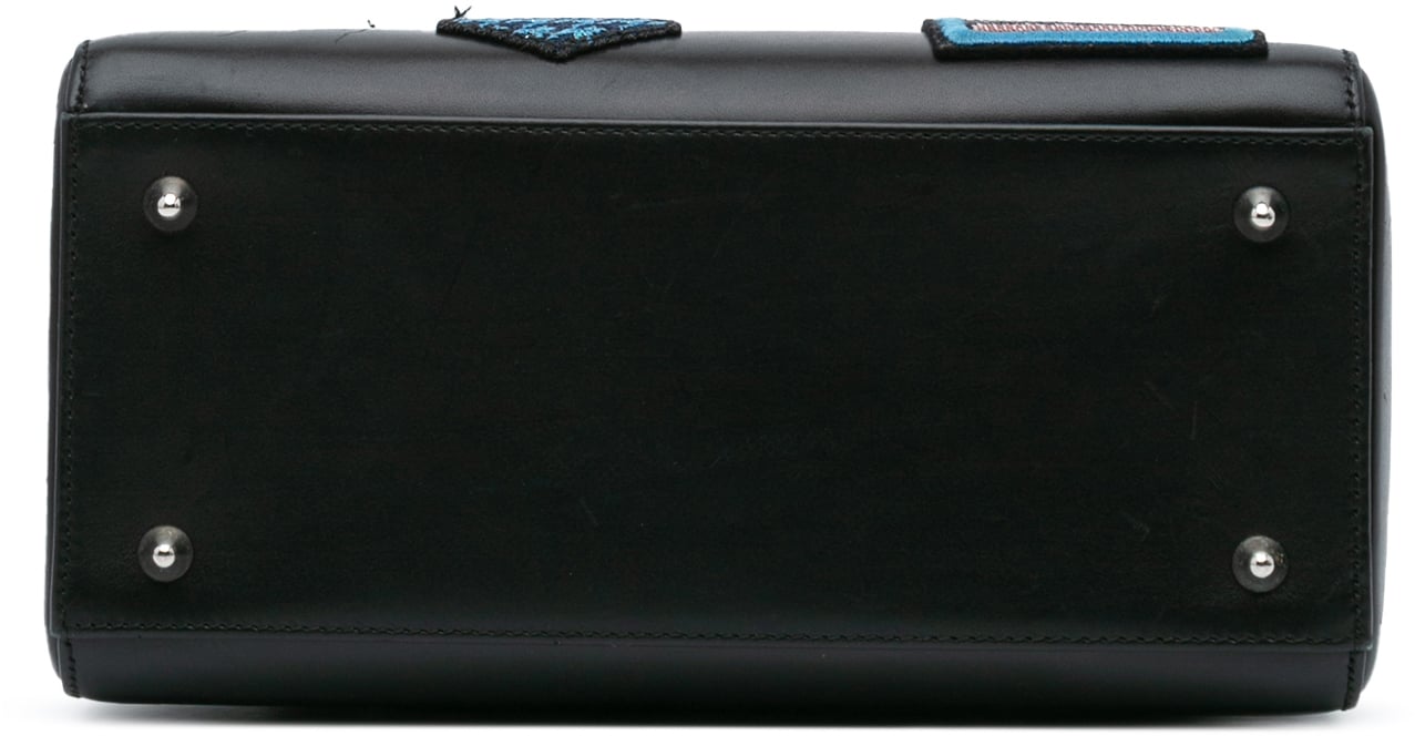 Dior Medium Calfskin Patch Embellished Lady Dior Zwart