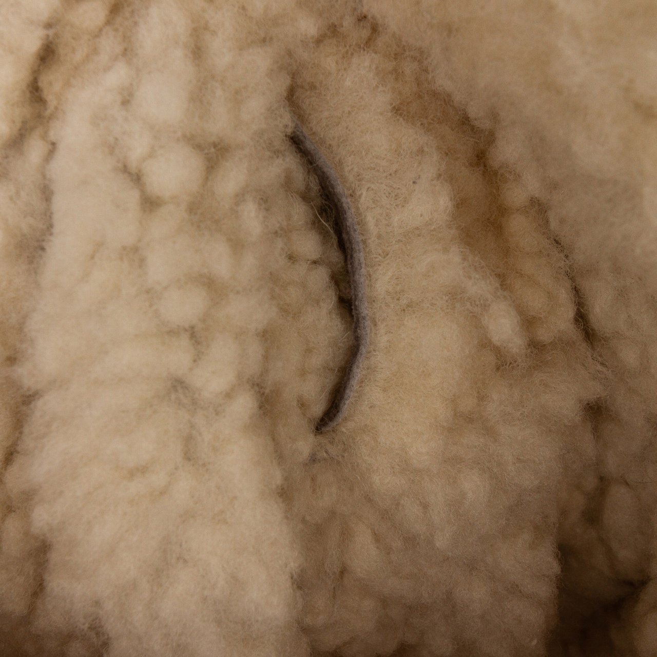 Dior Shearling Suede Saddle Bag Grijs