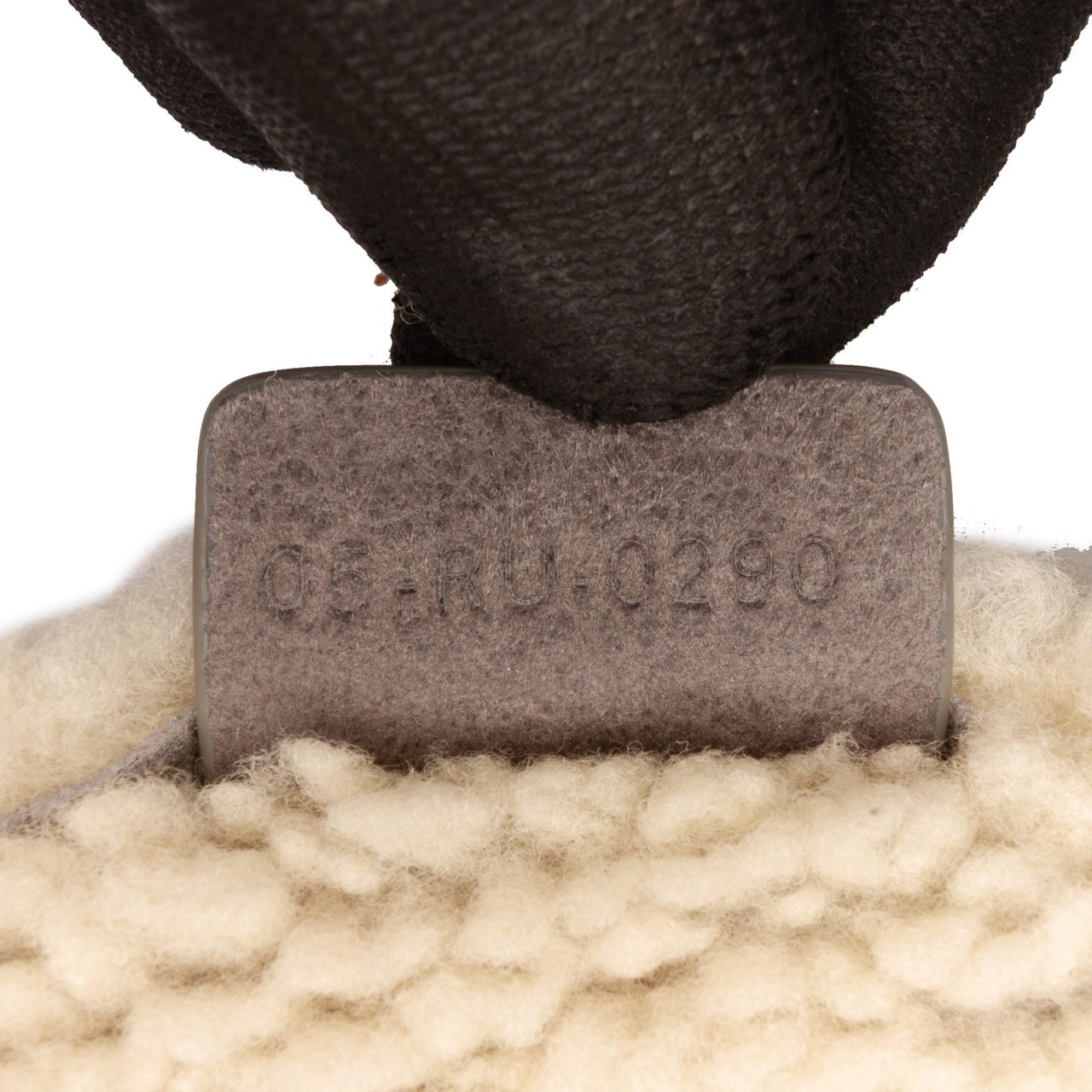 Dior Shearling Suede Saddle Bag Grijs