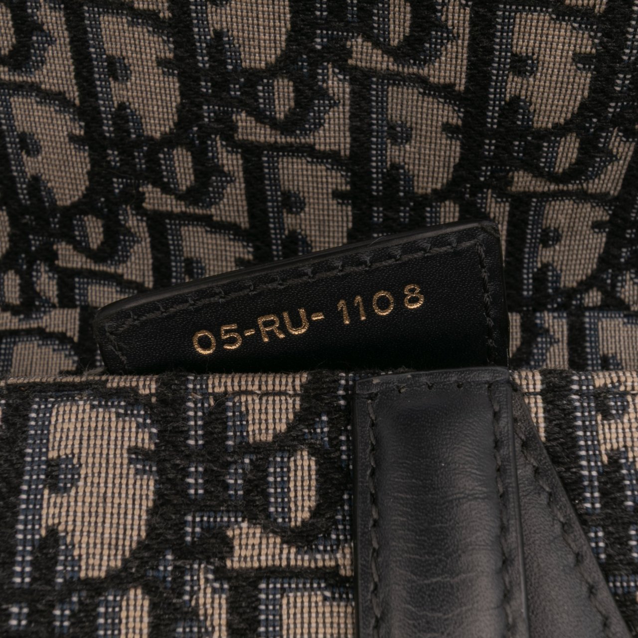 Dior Oblique Canvas Saddle Bag Blauw