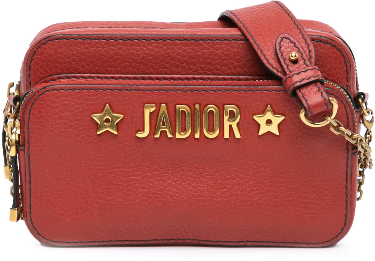 Dior Leather JAdior Camera Bag Rood