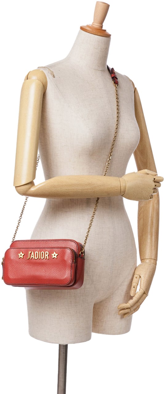 Dior Leather JAdior Camera Bag Rood