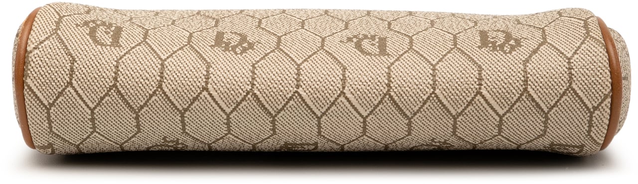Dior Honeycomb Coated Canvas Pouch Bruin