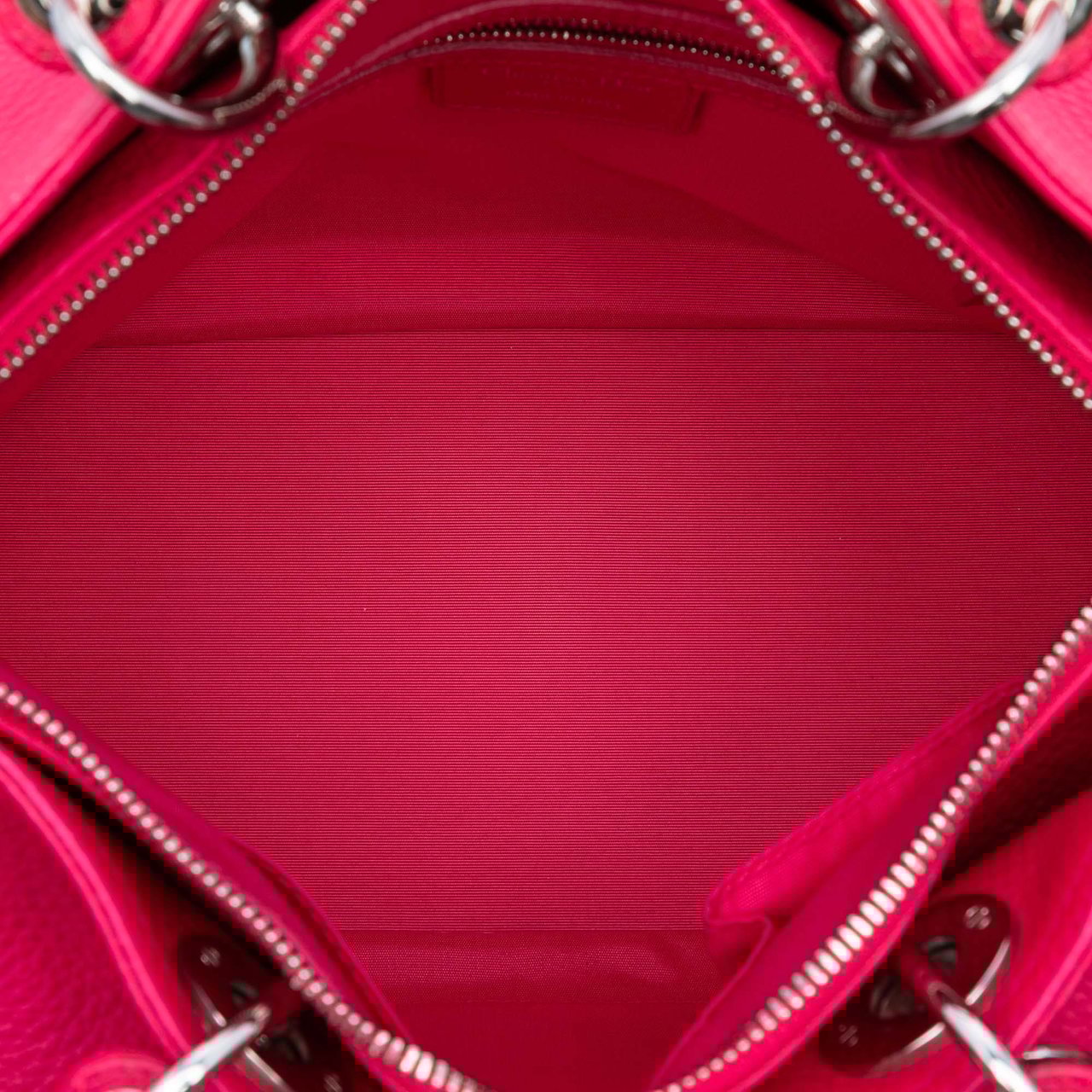 Dior Medium Leather Diorissimo Satchel Roze