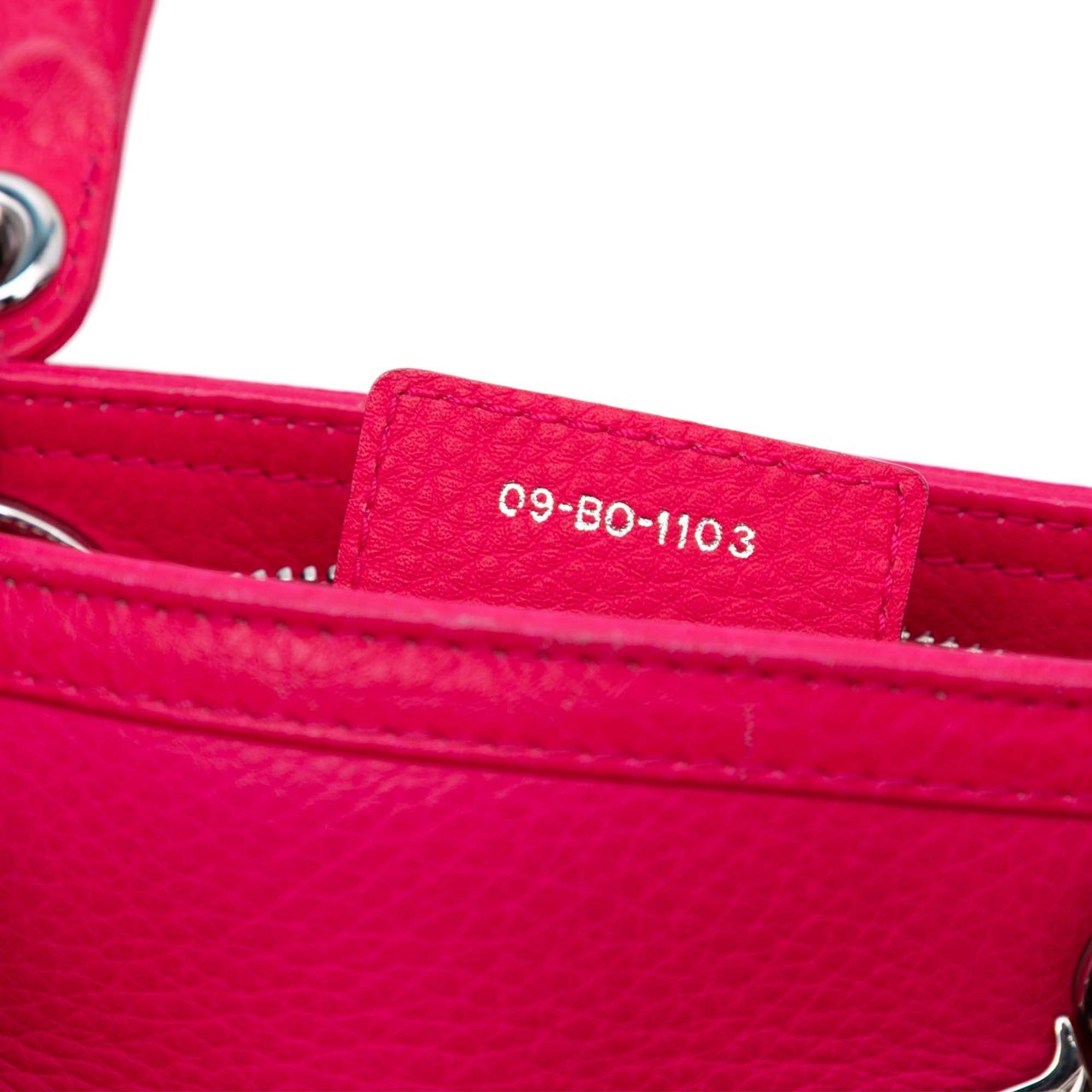 Dior Medium Leather Diorissimo Satchel Roze