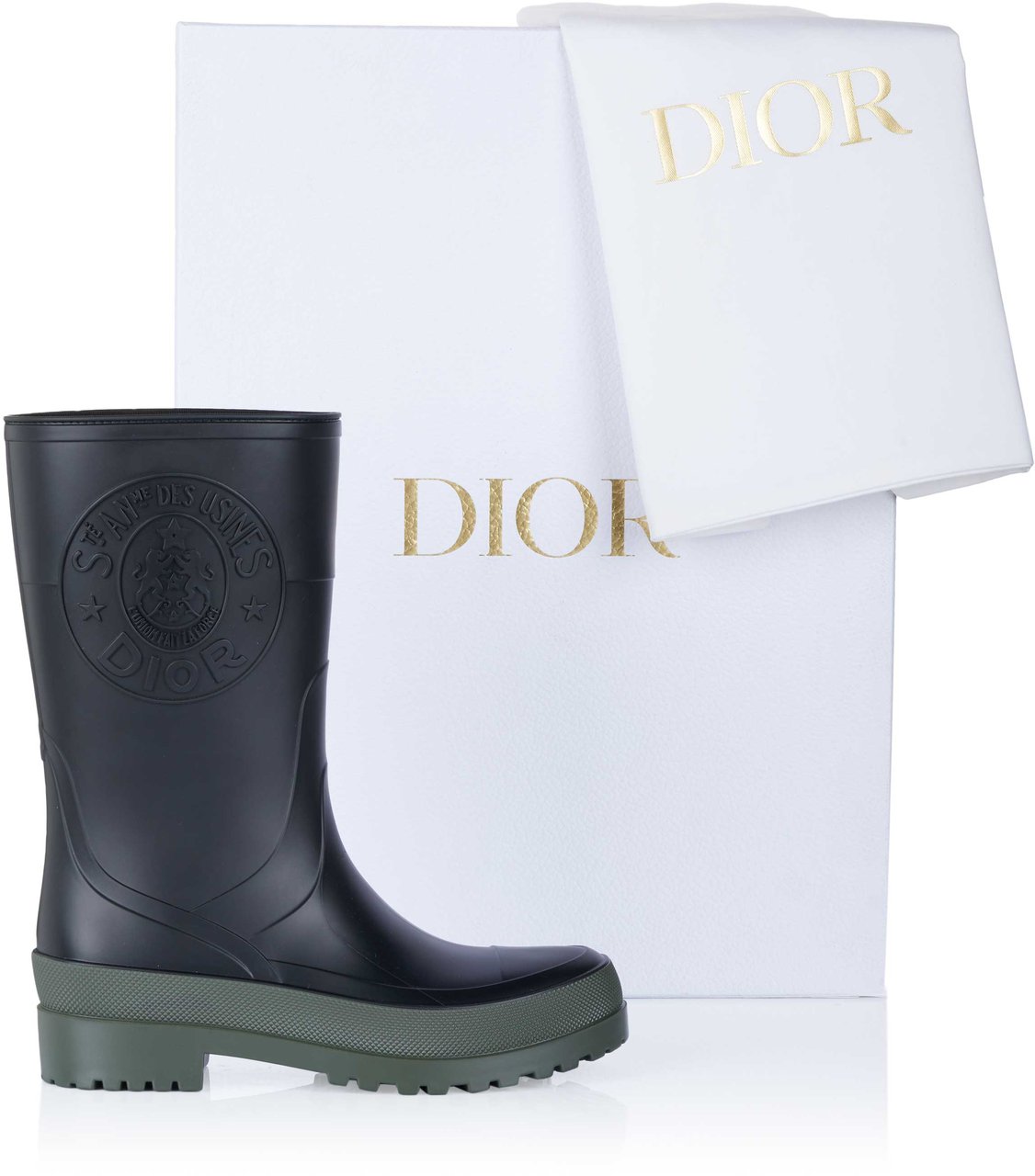 Dior Dior Gummistiefel schwarz Zwart