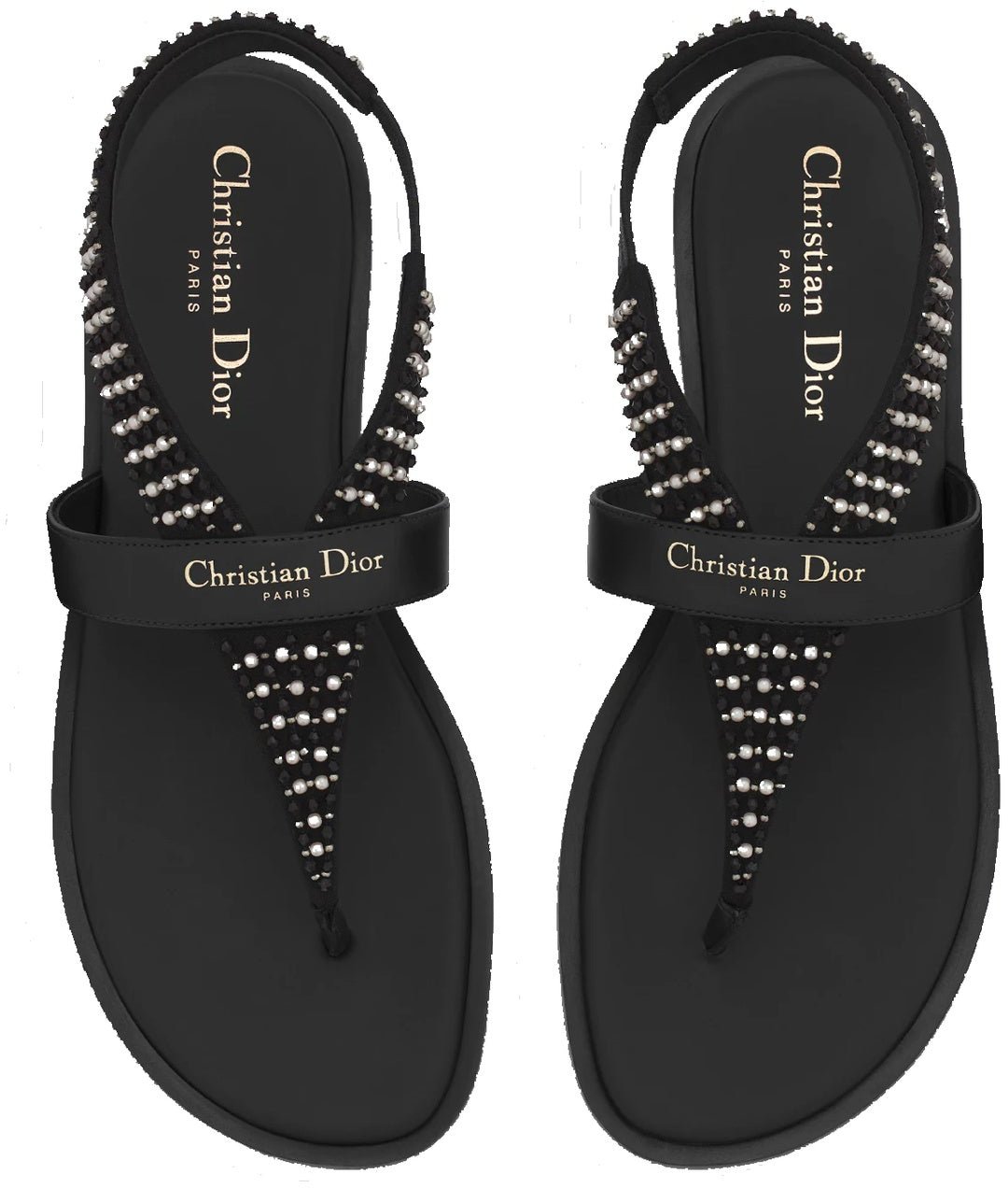 Dior Dior Eclat Thong Sandal Zwart